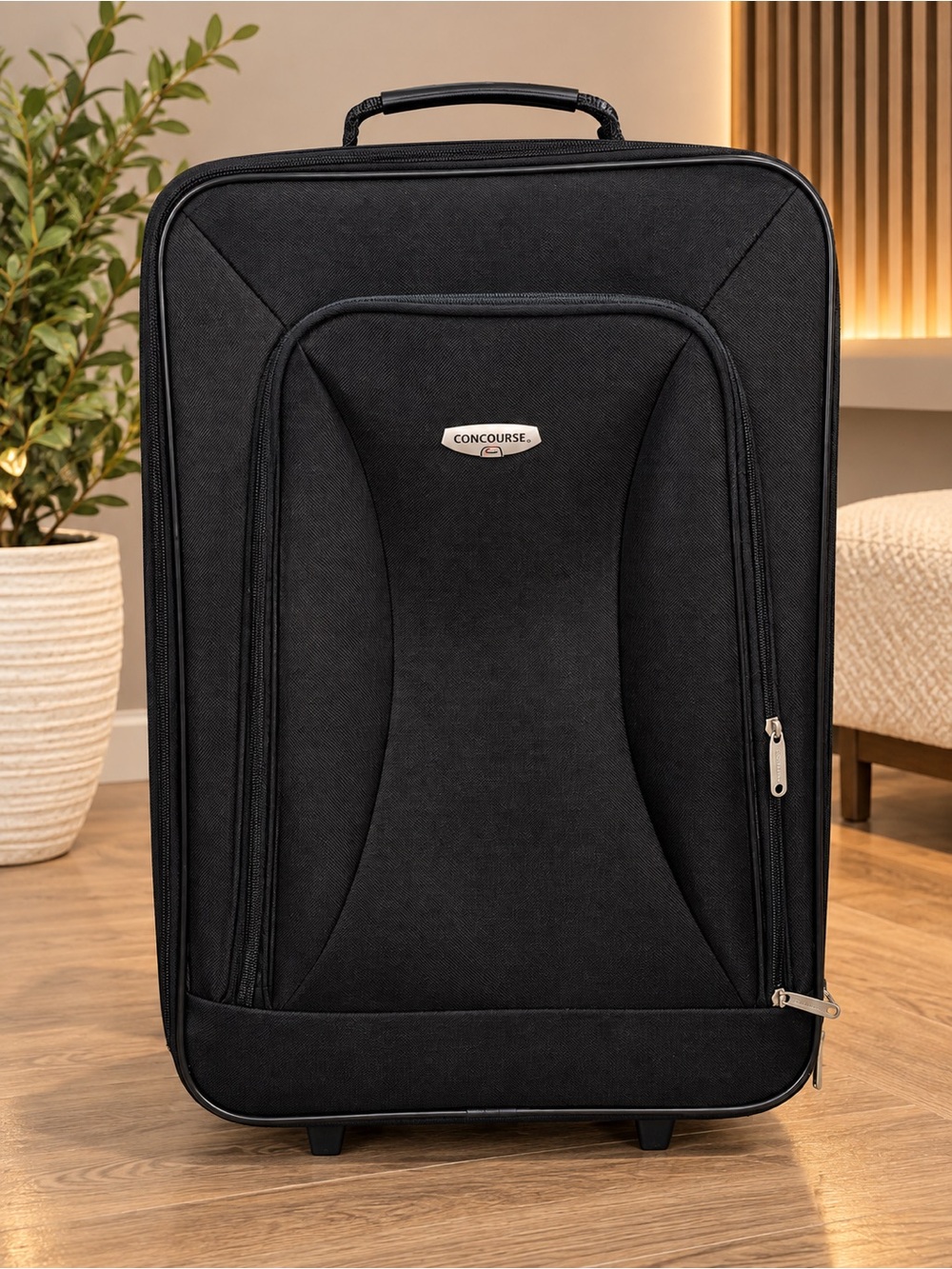 Black Softside Travel Suitcase - Women's Carry-On